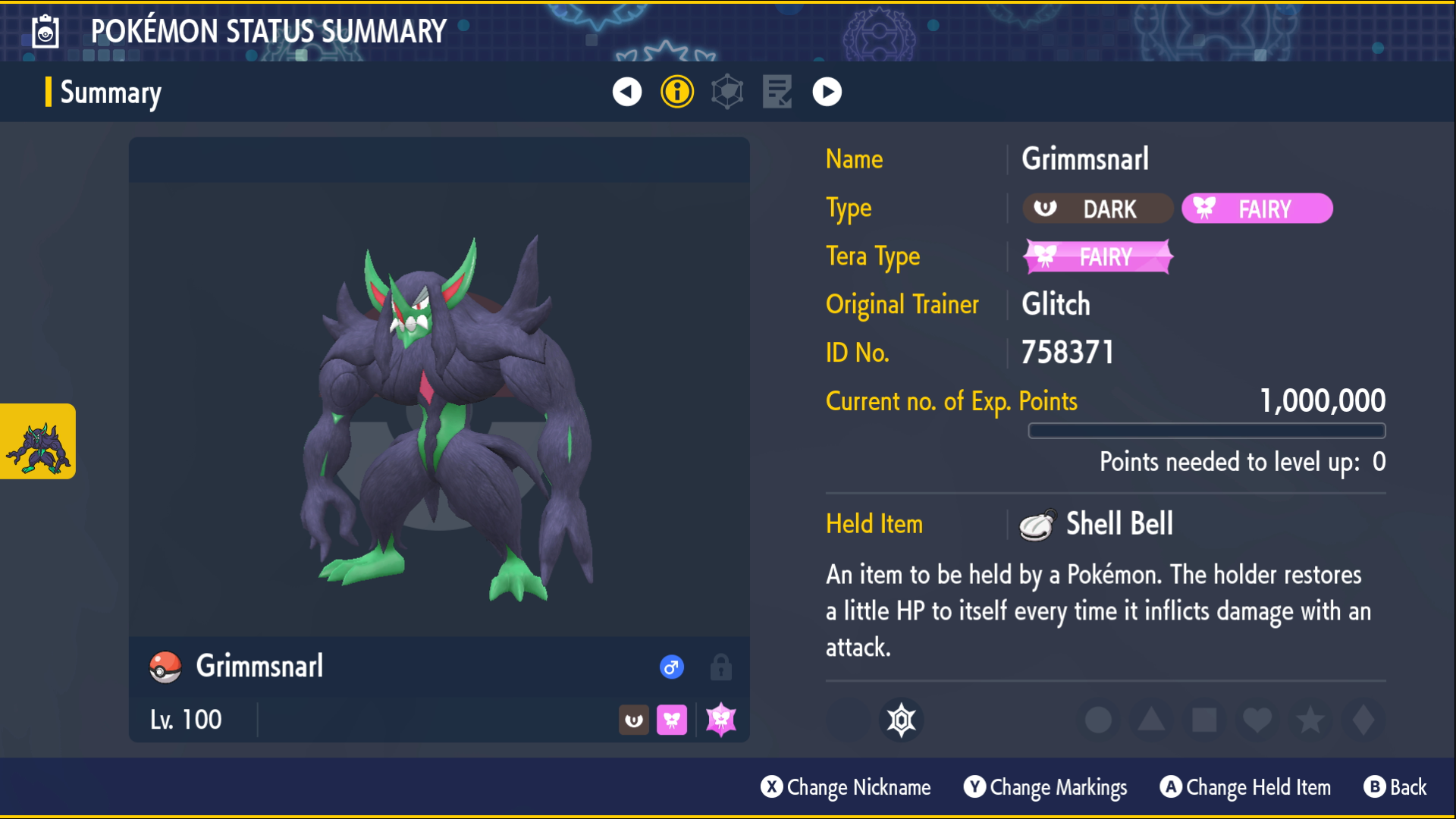 Grimmsnarl stats